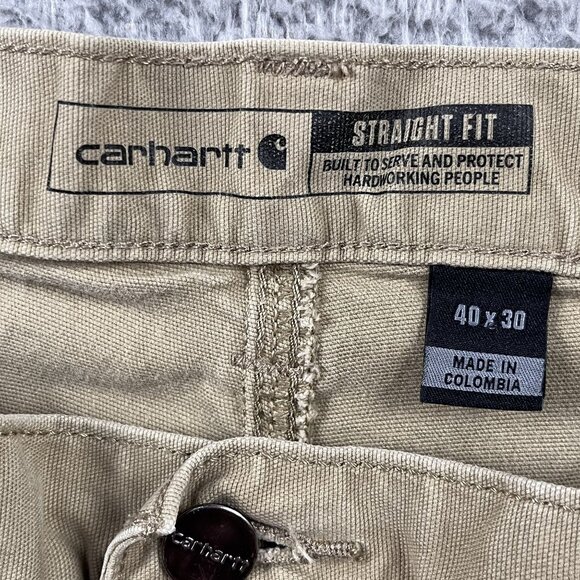 Carhartt Pants Mens 40x30 Rugged Flex Straight Fit Canvas Work - Picture 4 of 9